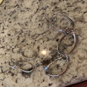Matching John Hardy earrings and bracelet